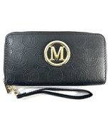 Womens Fashion Faux Leather Clutch Wallet Black MIA K - €4,98 EUR