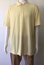 Croft &amp; Barrow Men&#39;s Pique Pale Yellow Polo Shirt (Size Xl) - £11.98 GBP