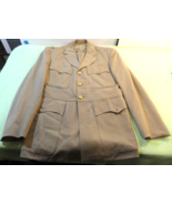 U.S. NAVY USN WWII DATED 1941 SERVICE DRESS KHAKI JACKET SUMMER UNIFORM 39R - €90,94 EUR