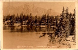 Canada RPPC Jasper National Park-The Bungalows-Jasper Park Lodge Alberta BK45 - £4.66 GBP