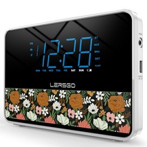 Bedside Digital Radio Alarm Clock With Usb Charger, Bluetooth Speaker Wi... - £77.47 GBP