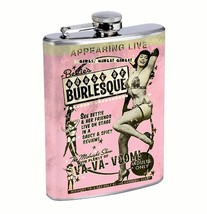 Bettie Page Burlesque Classic Sexy 8oz Stainless Steel Flask Drinking Whiskey - £11.63 GBP