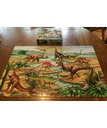 Melissa &amp; Doug DINOSAURS FLOOR PUZZLE 48 Pieces W/ Box 3 FOOT LONG - $27.08 CAD