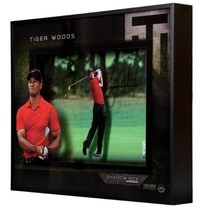 TIGER WOODS Autographed &quot;Approach&quot; 16&quot; x 20&quot; Shadowbox Display UDA - £1,950.69 GBP