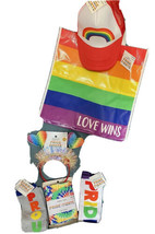 Love Wins Pride Gift Set 2 Pair of Socks Hat Headband Tote Bag Fabric - £16.07 GBP