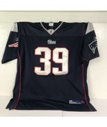 Laurence Maroney Patriots Jersey Reebok On Field #39 Blue Mens Size 54 N... - $45.53