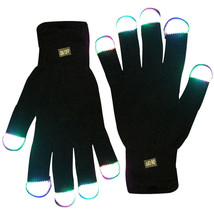 LED Black Gloves Multicolor LEDs - $912.78 MXN