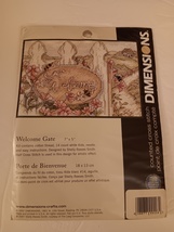 Dimensions Welcome Gate Counted Cross Stitch Kit Approx. 7&quot; X 5&quot; Finishe... - £19.51 GBP