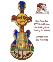 Hard Rock Cafe 2006 United Nations UN Building Guitar Trading Pin 33804 - £15.94 GBP