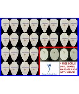 +BONUS 24 X REPLACEMENT ELECTRODE PADS LG PAIN RELIEF MASSAGE STICKY GEL... - $23.71