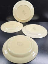 4 Mikasa Topaz Dinner Plates Set Vintage Terra Stone Light Brown Retro Dish Lot - £44.27 GBP