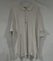 Nike Polo Button Up Shirt Mens Size XXL 34x29 Vintage Nike Center Swoosh - £19.53 GBP