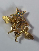 Kirk&#39;s Folly Tinkerbell Fairy Pixie Pin - Signed - 2 Inches - Free Shipping - £27.46 GBP