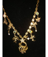 KIRK'S FOLLY 'Secrets of the Seven Angels" Charms with Rings long NECKLACE - 34" - $90.00