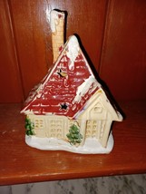 Northern Lights At Home Tea Light Holder 7" Winter House  - $24.74