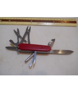 Victorinox Deluxe Tinker Swiss Army knife in red - hook and straight pin - £95.61 GBP