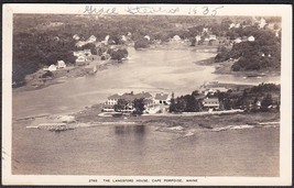 Cape Porpoise Maine 1935 RPPC Langsford House BEV Photo Postcard - £10.78 GBP