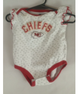 NFL Team Apparel Kansas City Chiefs Girl Bodysuit Infant Size 6/9 Months - $129.09 MXN