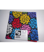 Fat Quarter (new) BRIGHT COLORFUL MUMS - $7.44