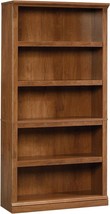 5 Shelf Bookcase Oak Finish Wooden Bookshelf Wood Book Office Storage Cabinet - £177.45 GBP