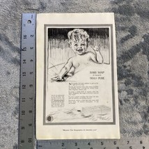 1920 Ivory Soap Maud Tousey Fangel Art Boy Bathing May National Geographic - £6.72 GBP