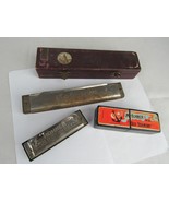 Vintage/Antique Harmonica lot GERMANY Coliseum Hohner - $46.74