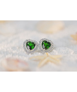Natural Emerald Diopside Earrings | 925 Sterling Silver | Versatile Dail... - $38.70