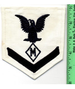 USN WWII Specialist Rating Mail Clerk Underwater Mechanic Rank White Pat... - £3.93 GBP