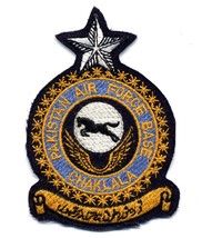 Pakistan Air Force Base Chaklala NOS 3 3/4&quot; Embroidered Patch - £6.29 GBP