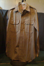 USAF Korean War Era 1950&#39;s Chief Master Sergeant Khaki Shirt Creighton DS-1 - £19.67 GBP