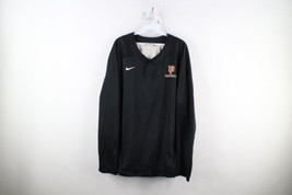 Nike Mens XL Team Issued University of Findlay Baseball Pullover Jacket Black - £46.47 GBP