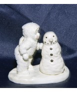 Dept 56 Snowbabies Miniatures Hand Painted Pewter "Why Won't You Talk to Me?" - $13.03