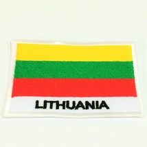 Lithuania Flag Patch Emblem Logo Badge 2 x 2.8 Inches Nation Country Sew On E... - £12.63 GBP