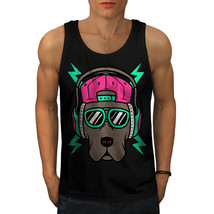 Wellcoda Dog Rap Street Cool Mens Tank Top, Headphone Active Sports Shirt - £14.92 GBP+