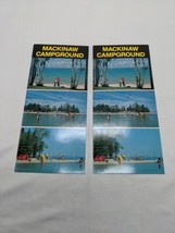 Set Of (2) Vintage Mackinaw Campground Postcards - £8.77 GBP