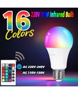 RGBW 4-Color LED Bulb with Remote – RGB + Cool White Lighting (220V) - $8.90