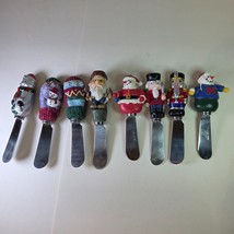 Boston Warehouse Christmas Spreader Knives Set of 8 Santa Snowman Nutcra... - $29.99