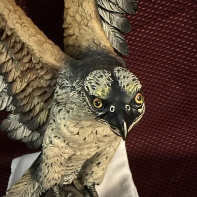 Vintage 1970 Fraser Art Osprey Fish Hawk 18" Bird Sculpture Wall Plaque Bossons  Item image 8
