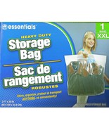 10 gallon XXL Clear Plastic STORAGE Bag w Handle Heavy Duty 24&quot; x 20&quot; Es... - $18.11