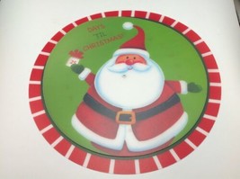 Christmas Countdown Santa Advent Calendar Days Wall Hanging 15” Xmas Holiday - £5.41 GBP