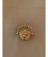 ESTATE 14K YELLOW GOLD BASKET PENDANT - $276.21