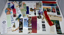 Mixed Lot of 47 Vintage Bookmarks  Animals Spiritual Religious Tassels Sayings - £31.34 GBP