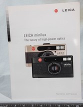 Leica Minilux Camera Brochure/ Catalog Guide 1997 g25 - £41.93 GBP