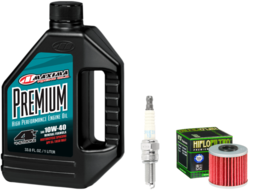 Oil Change Maxima 4T Oil &amp; Filter &amp; NGK Spark Plug 14-24 Suzuki RM-Z250 RMZ 250 - £31.41 GBP