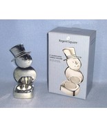 Regent Square Silver Plated Snowman Tealight Candle Holder with Box - £3.92 GBP