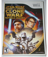 Nintendo Wii - STAR WARS THE CLONE WARS REPUBLIC HEROES (Complete with M... - $24.66 CAD