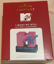 2021 Hallmark Keepsake MTV Music Television I Want My MTV! Magic light & sound - $37.99