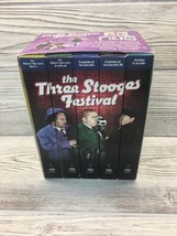 The Three Stooges Festival VHS 5-Tape Box Set Lot NEW Video Funniest Moments  - £3.76 GBP