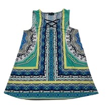 Alyx Women&#39;s Sleeveless Boho Print Top Size S Polyester/Spandex Blend Mu... - $160.28 MXN