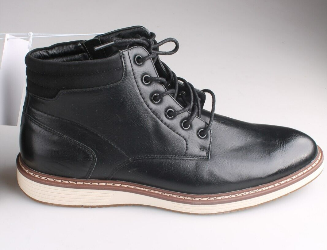 Steve Madden “P-Jelen” Herren Seitenreißverschluss Chukka Kleid Stiefel Black Item image 3